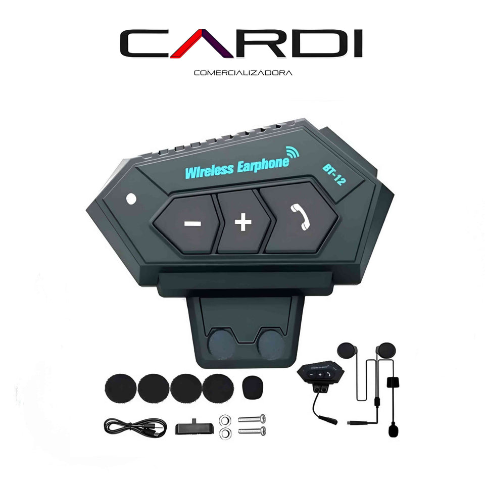 Intercomunicador BT12, auriculares bluetooth para casco