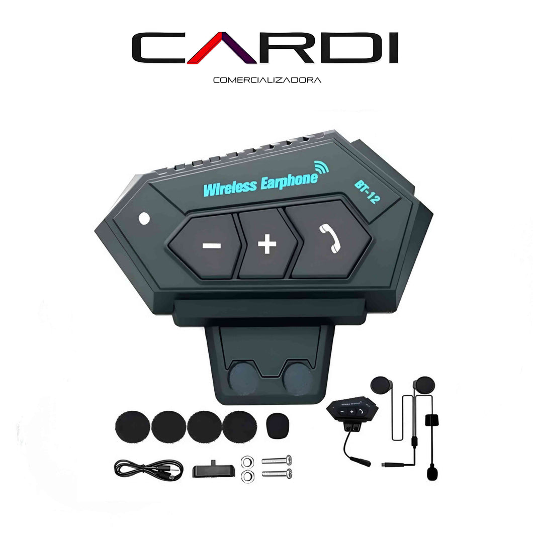 Intercomunicador BT12, auriculares bluetooth para casco