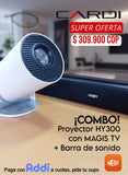 ¡COMBO! Proyector HY300 con MAGIS + Barra de Sonido